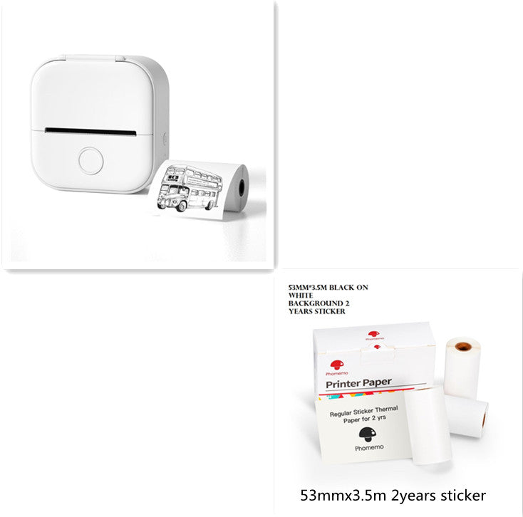 Pocket Printer Portable Mini Thermal Label Printer Home Photo Printer Student Bluetooth Mini Label Printer Price Tag