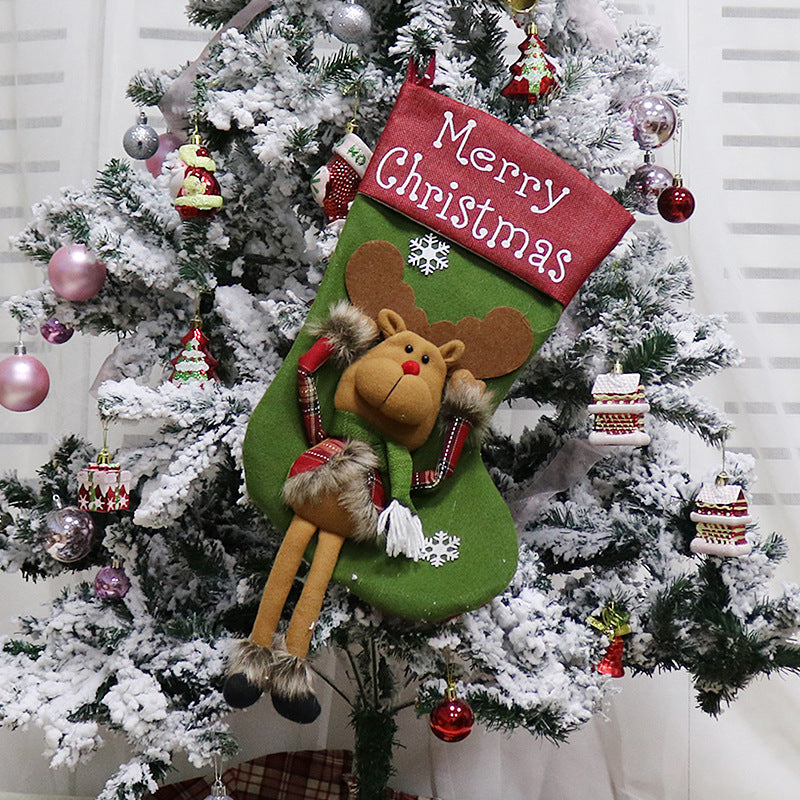 Christmas Decorations Christmas Big Sock Christmas Tree Pendant5