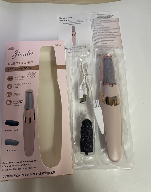 Electric Foot File, Electric Foot Callus Remover, USB Rechargeable Waterproof Hard Skin Remover Foot with LED Light, Professional Pedicure Tool for feet Cracked Heels5