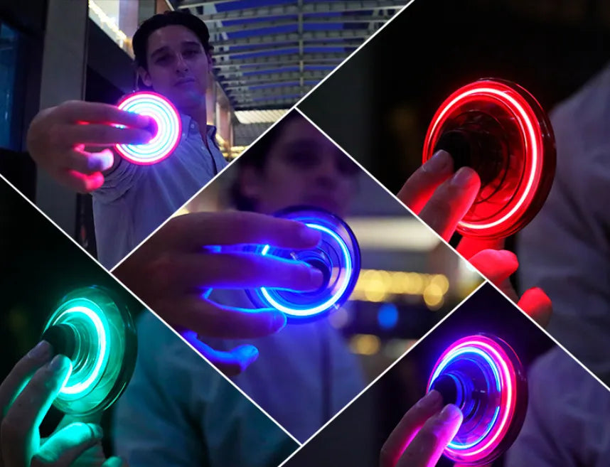 Hand Controlled Mini Drone, Flying Ball Toy, Mini Spinner Drone with 360° Rotating and Shining LED Lights, Small Helicopter UFO Indoor Outdoor Fun for Kids Adults