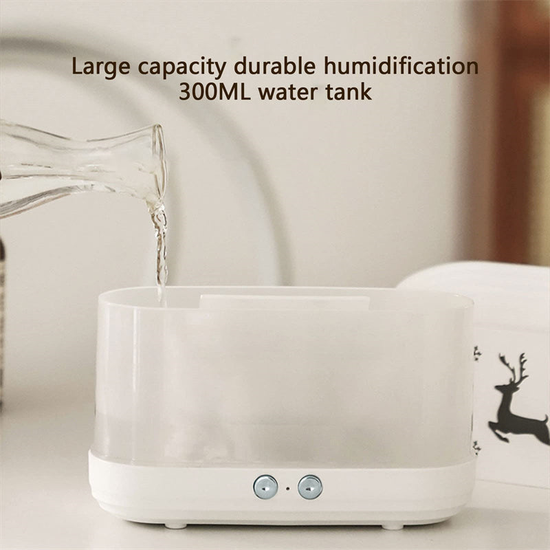 Elk Flame Humidifier Diffuser Mute Household Atmosphere Lamp Christmas Home Decorations pic2