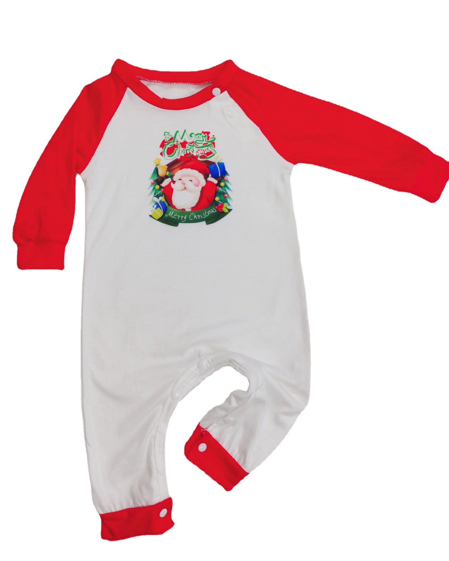 Christmas Parent-Child Clothes Set Long Sleeve T-Shirt Plaid Pants Family Matching Pyjamas baby