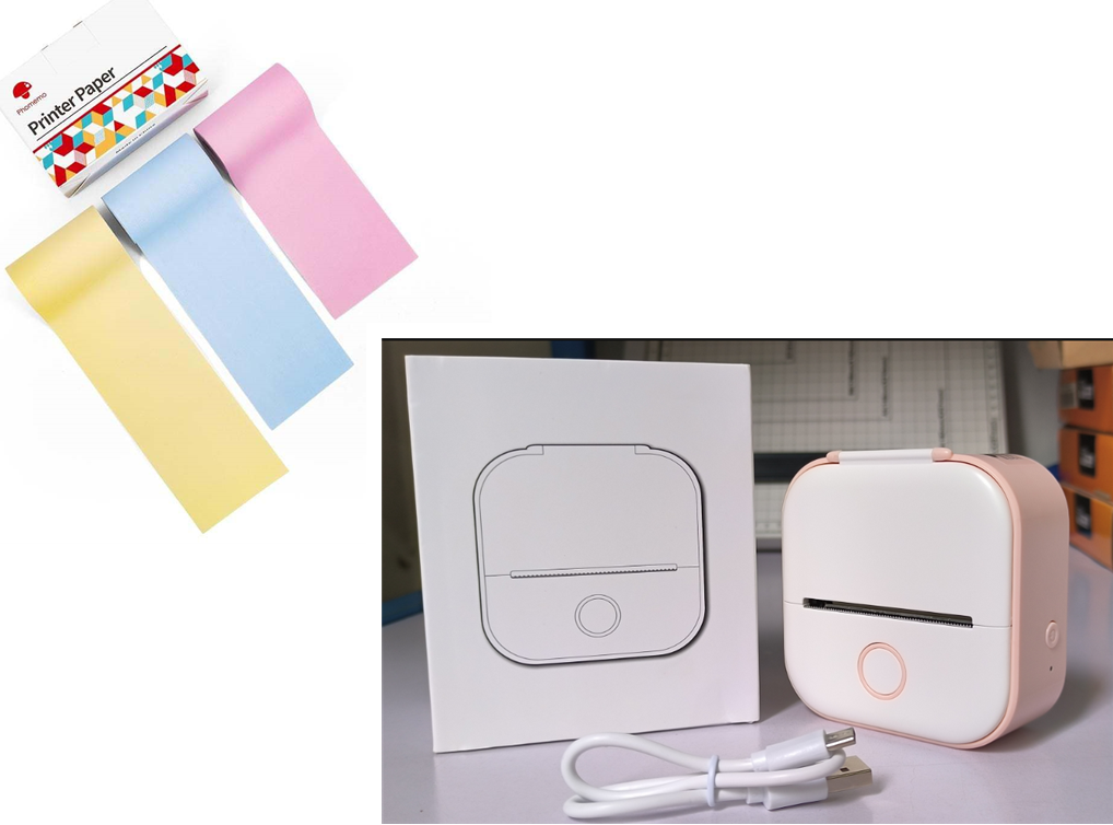 Pocket Printer Portable Mini Thermal Label Printer Home Photo Printer Student Bluetooth Mini Label Printer Price Tag