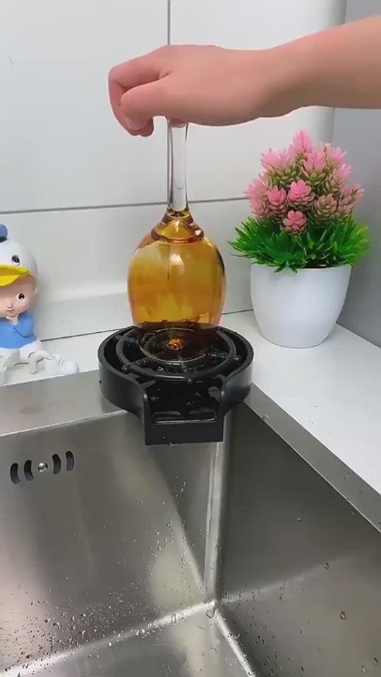 Bar Counter Cup Washer Sink High-pressure Spray Faax vid 2