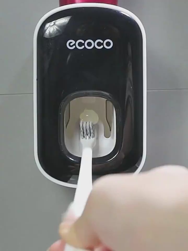 Wall Mounted Automatic Toothpaste Holder Bathroom Accessories Set Dispenser video
