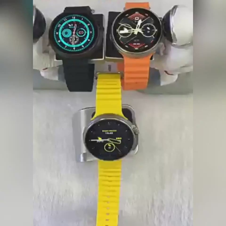 New K9 Smart Watch 1.39 Round Screen Encoder True Screw Clip Wireless Charging NFC Offline And Payment Function video