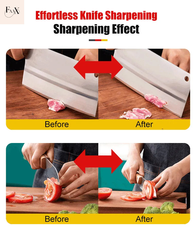 USB Rechargeable Electric Knife Sharpener Automatic Adjustable Kitchen Tool 9