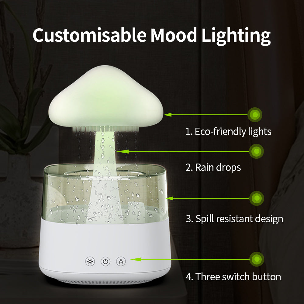 Rain Humidifier Mushroom Humidifier Rain Cloud Water Drop Humidifier method