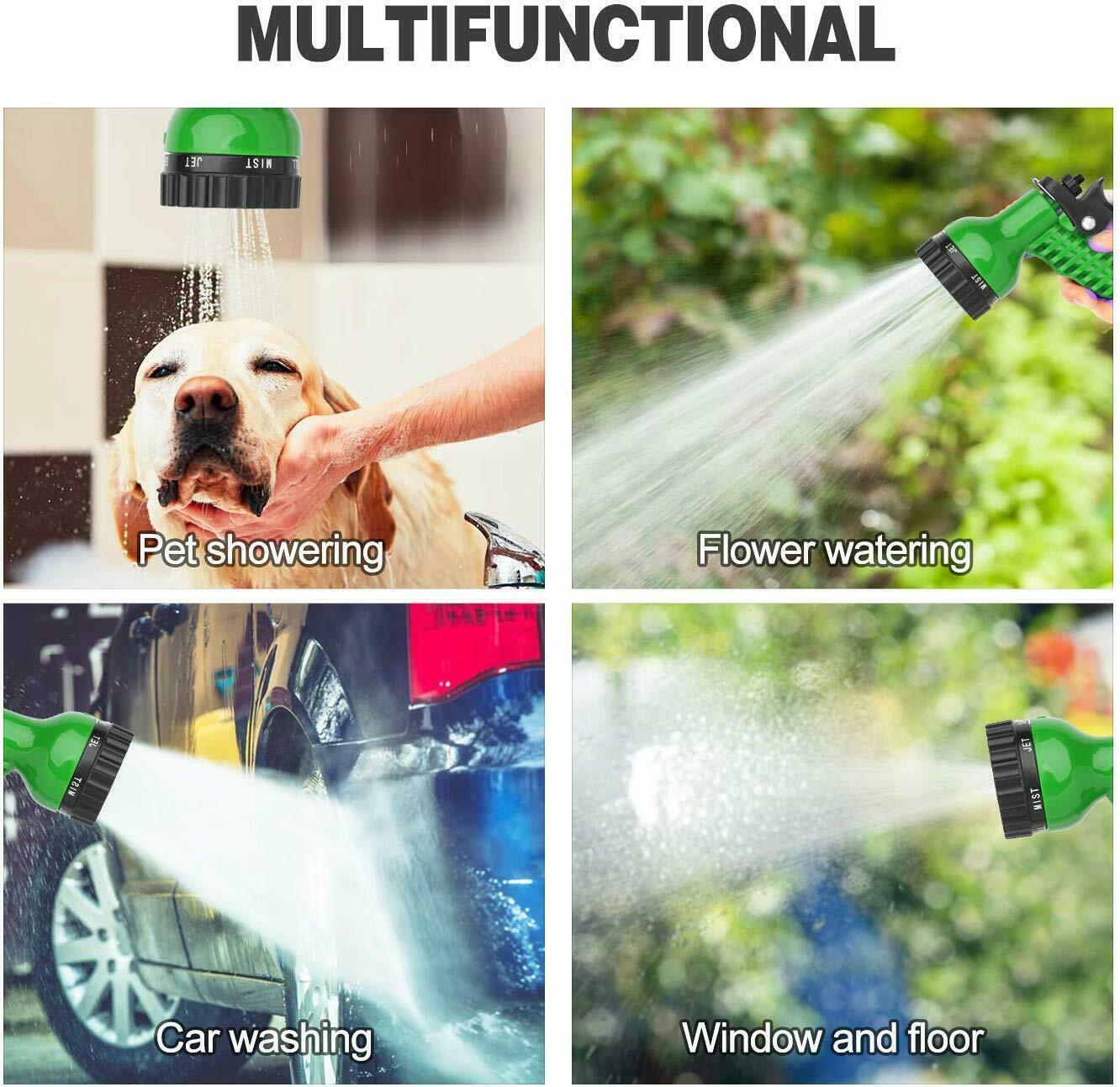 7 Function Spray Nozzle 100FT Water Hose Gun pipe Expanding Expandable Flexible Garden Car Spray Gun.2