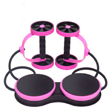 Home, Gym Workout Equipment Fitness double roller Xtreme abdominal wheel And Arm Workout Equipment Waist Slimming Trainer for Men and Women