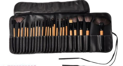 Makeup Brushes Set 24pcs Natural Hair Synthetic Wood Handle Cadrim Professional Makeup Brush Set Foundation Powder Blush Blending Shading Eyeshadow Concealers Cosmetic Brushes Kit Travel Makeup Brush