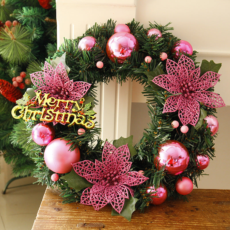 Christmas Decorations Christmas Wreath 30cm for Front Door, Artificial Wreaths for Indoor Outdoor Window Fireplace Wall Decor Home 3