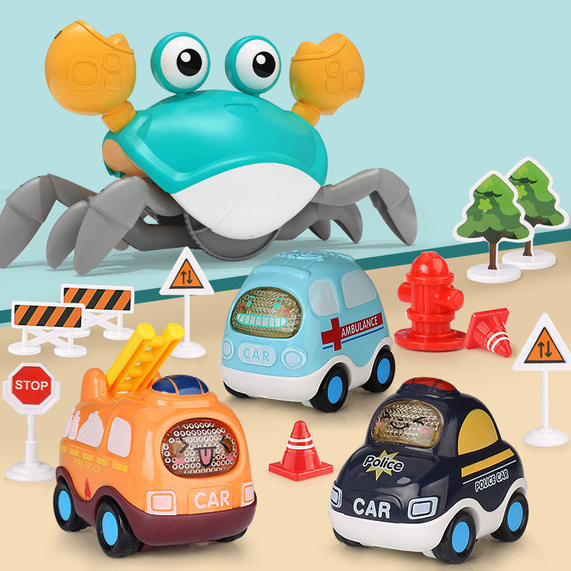 Induction Escape Crab Rechargeable Electric Pet Musical Toys Children's Toys Birthday Gifts Interactive Toys Learn To Climb Toys set2