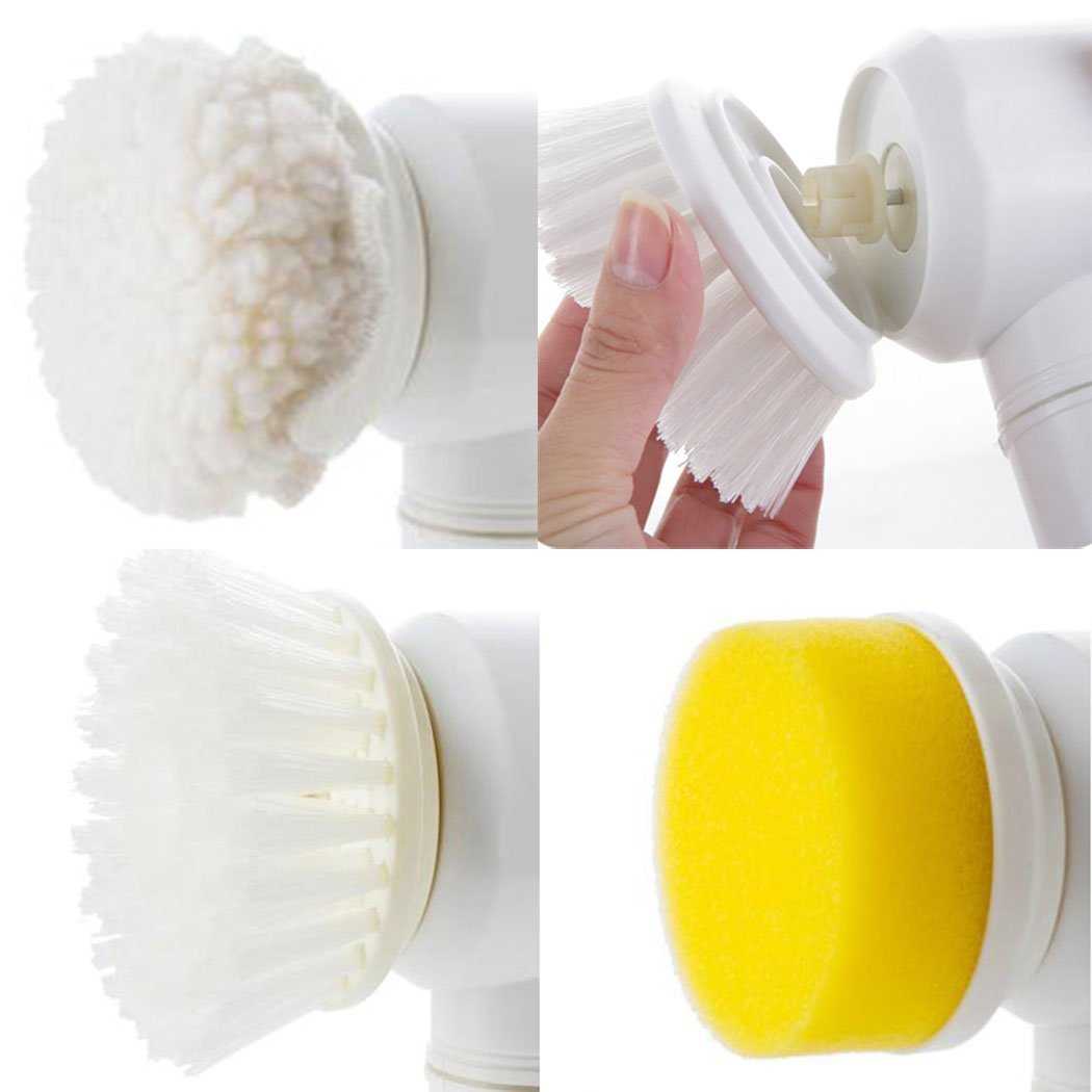 Electric Cleaning Brush Magic Brush Electric Bathtub Brush Housework 5 In 1 Cleaning Brush2