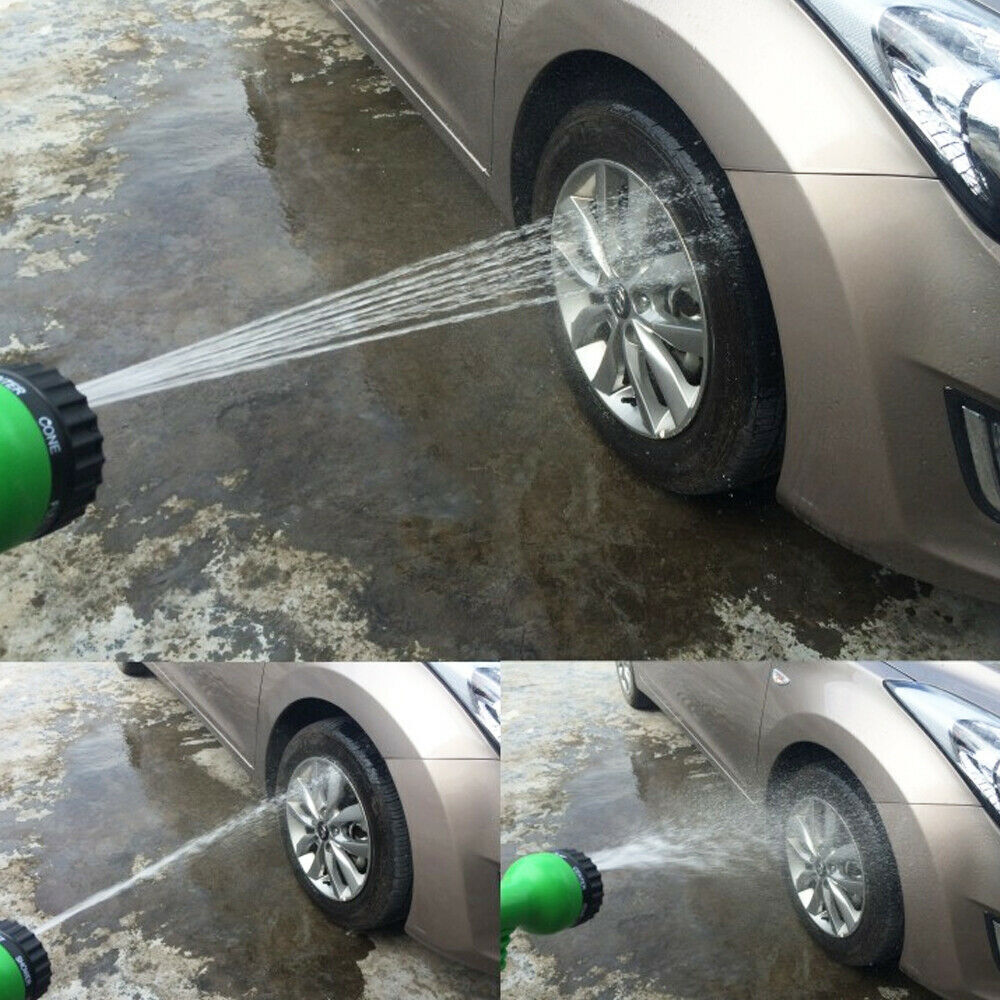 7 Function Spray Nozzle 100FT Water Hose Gun pipe Expanding Expandable Flexible Garden Car Spray Gun.