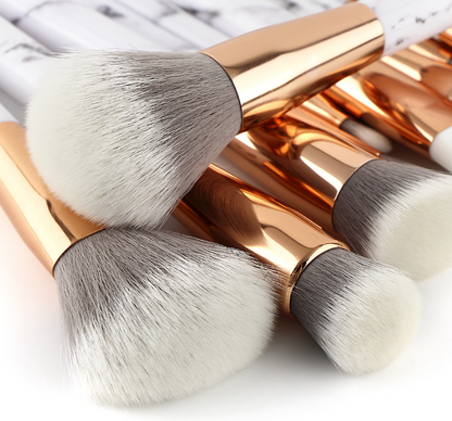 11 sets of marble makeup brush with makeup brush beauty makeup kit 11 makeup brush sets2