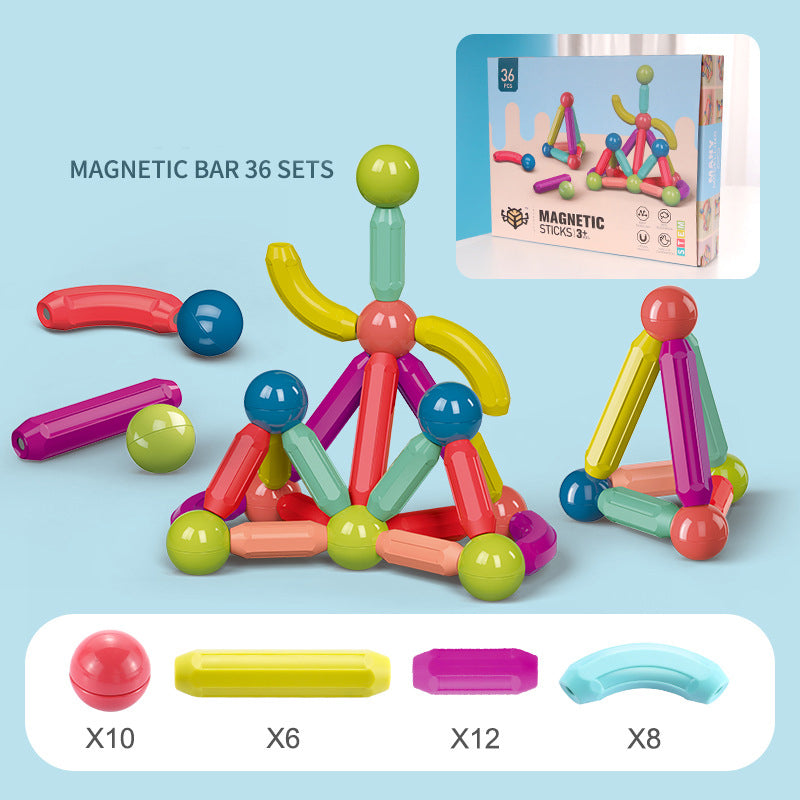 Baby Toys Magnetic Stick Building Blocks Game Set Kids Magnets For Children Magnetic Toy Bricks 36 pcs