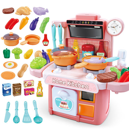 Large Play House Kitchen Plastic Tool Game Toy Pretend Play Case Kit