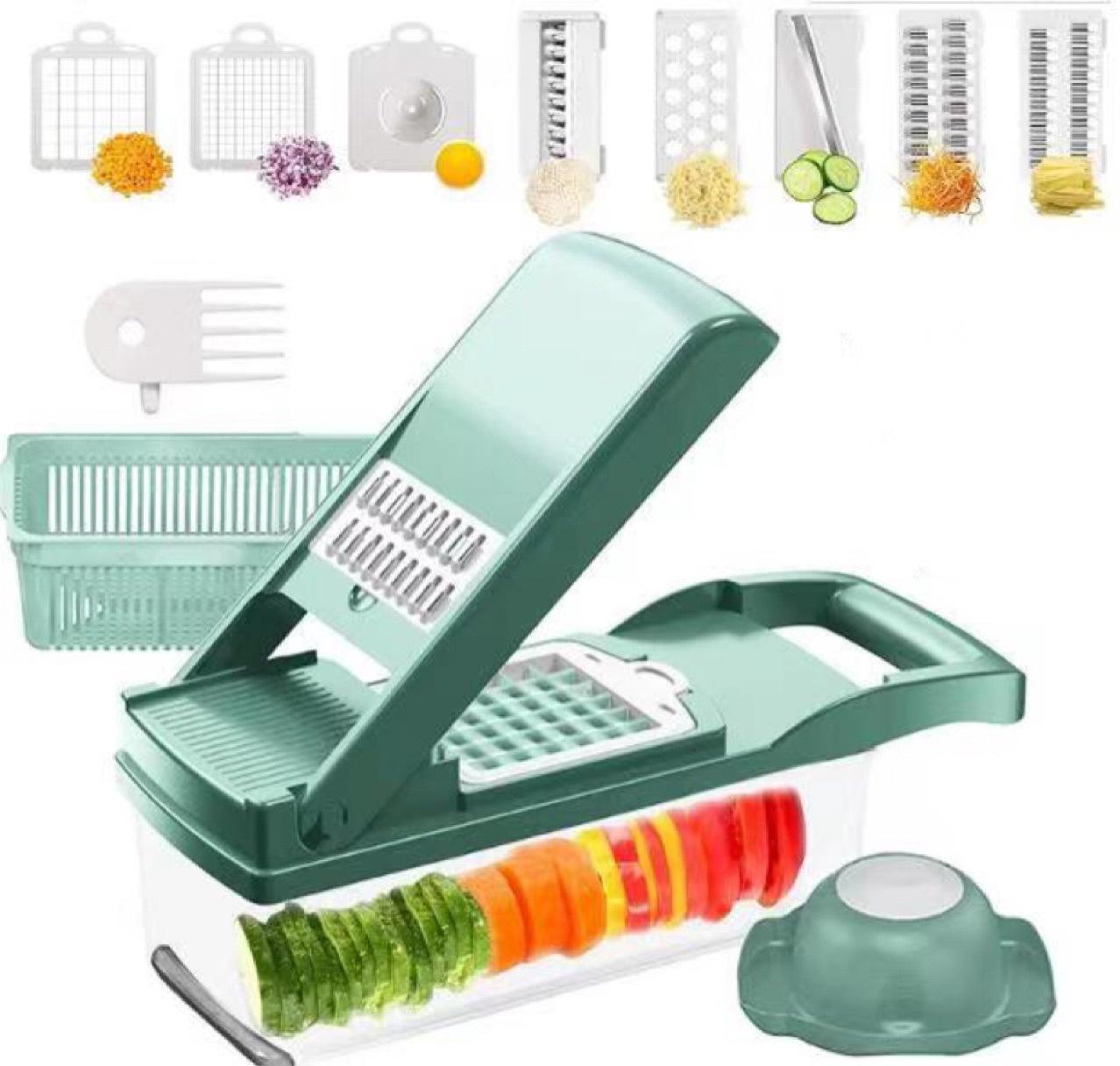 12 In 1 Manual Vegetable Chopper Kitchen Gadgets Food Chopper Onion Cutter Vegetable Slicer 7