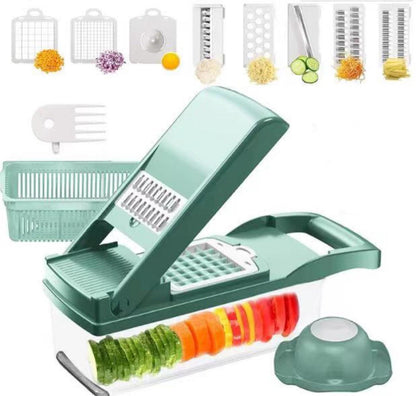 12 In 1 Manual Vegetable Chopper Kitchen Gadgets Food Chopper Onion Cutter Vegetable Slicer 7