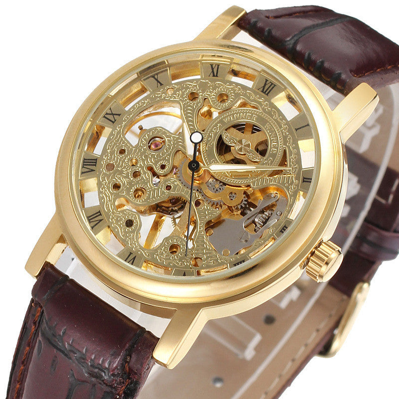 Transparent Skeleton Men's mechanical watches