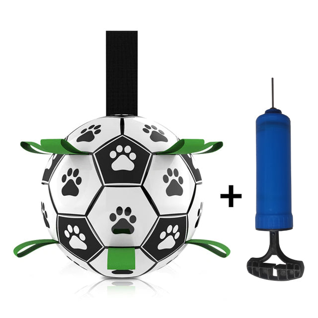 Dog Toys Interactive Pet Football Toys with Grab Tabs Dog Outdoor training Soccer Pet Bite Chew Balls for Dog accessories 7