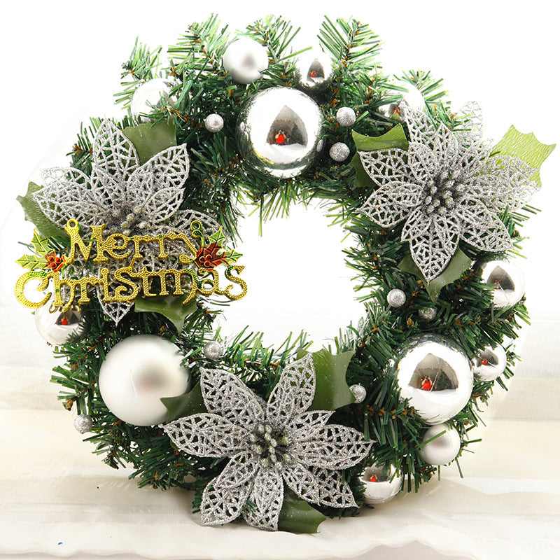 Christmas Decorations Christmas Wreath 30cm for Front Door, Artificial Wreaths for Indoor Outdoor Window Fireplace Wall Decor Home1