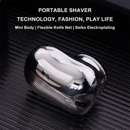 Mini-Shave Portable Electric Shaver,Electric Razor for Men, Pocket Size Portable Shaver Wet and Dry Men's Razor Rechargeable Shaver for Travel Painless Small Size Machine