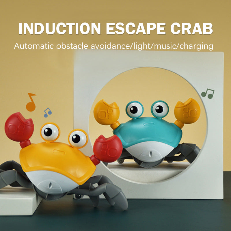 Induction Escape Crab Rechargeable Electric Pet Musical Toys Children's Toys Birthday Gifts Interactive Toys Learn To Climb Toys