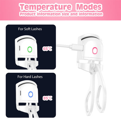 Heated Eyelash Curler Electric Temperature Control Mini Eyelash Curler Electric Portable Charging7