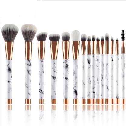 11 sets of marble makeup brush with makeup brush beauty makeup kit 11 makeup brush sets white