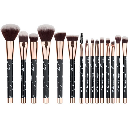 11 sets of marble makeup brush with makeup brush beauty makeup kit 11 makeup brush sets black