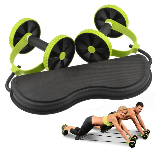 Home, Gym Workout Equipment Fitness double roller Xtreme abdominal wheel And Arm Workout Equipment Waist Slimming Trainer for Men and Women