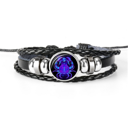 Zodiac Constellation Bracelet Braided Design Bracelet For Men Women Kids12