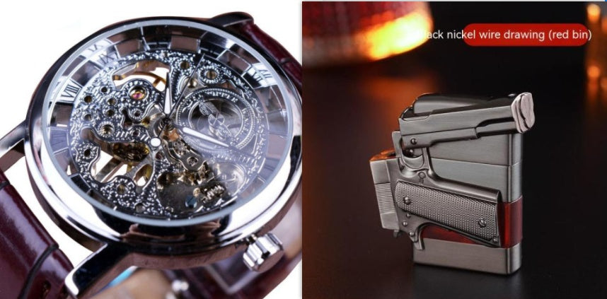 Transparent Skeleton Men's mechanical watches