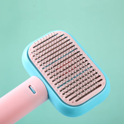 New Pet Cat Dog Hair Brush Hair Massage Comb Open-Knot Brush Grooming Cleaning Tool Stainless Steel Comb2