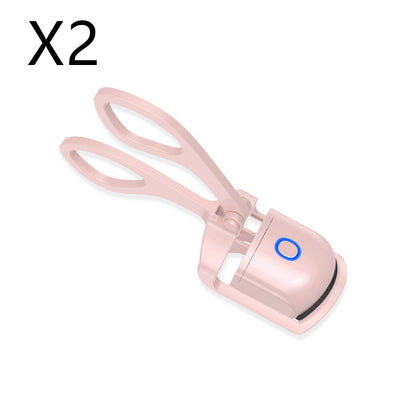 Heated Eyelash Curler Electric Temperature Control Mini Eyelash Curler Electric Portable Charging 2pc