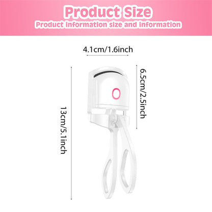 Heated Eyelash Curler Electric Temperature Control Mini Eyelash Curler Electric Portable Charging size