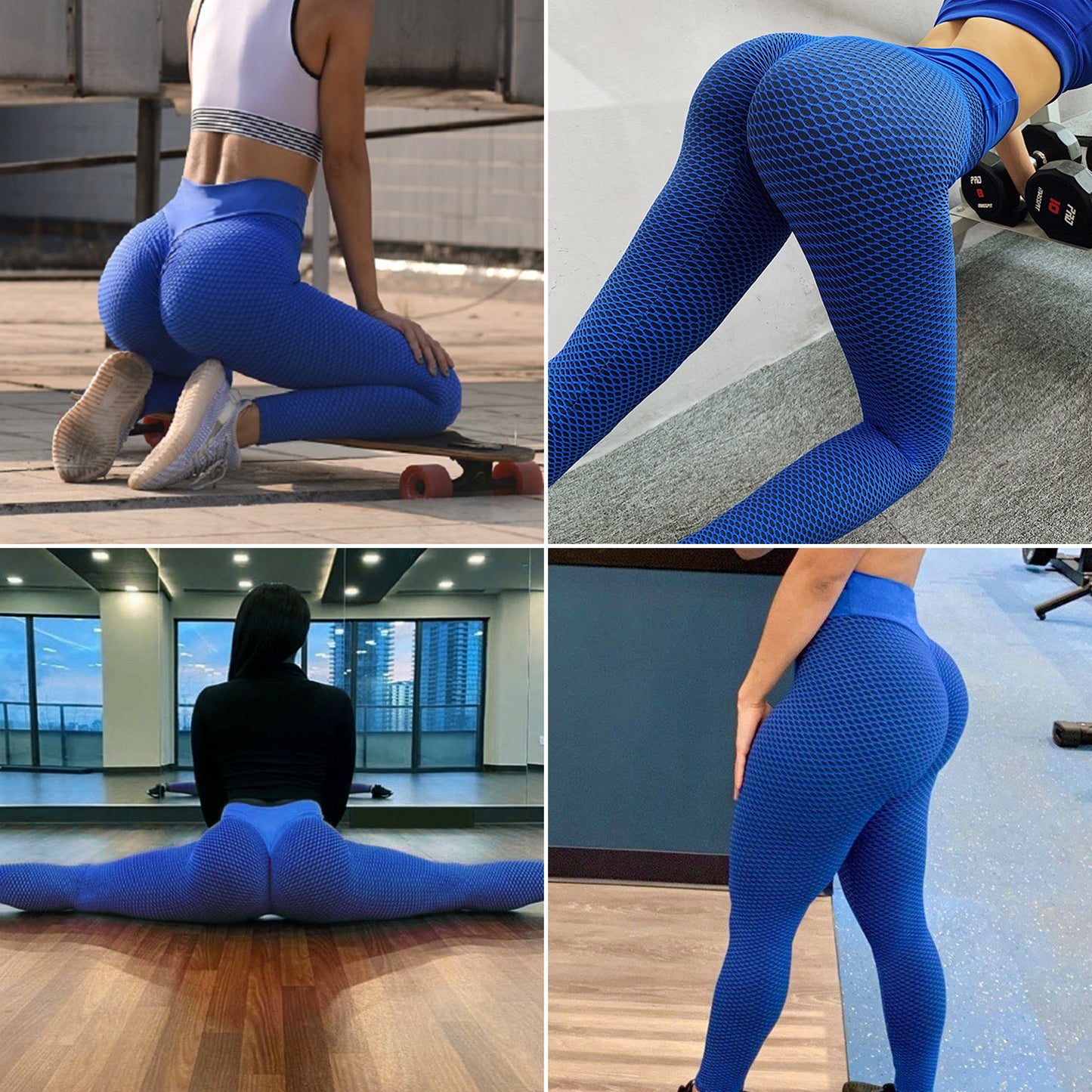 TIK Tok Leggings Women Butt Lifting Workout Tights Plus Size Sports High Waist Yoga Pants 2