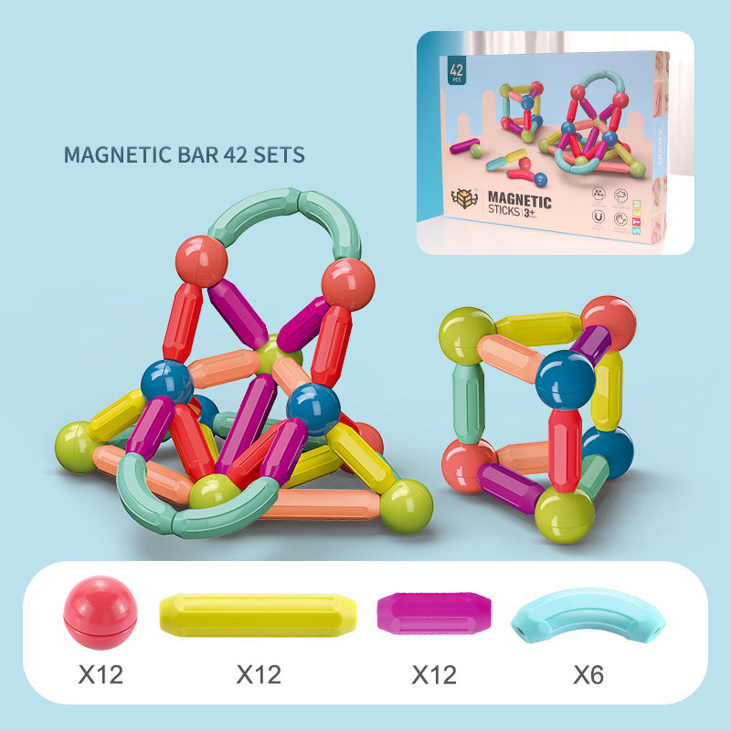 Baby Toys Magnetic Stick Building Blocks Game Set Kids Magnets For Children Magnetic Toy Bricks 42 pcs