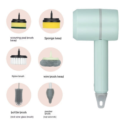 Electric Cleaning Brush Dishwashing Brush Automatic Wireless USB Rechargeable