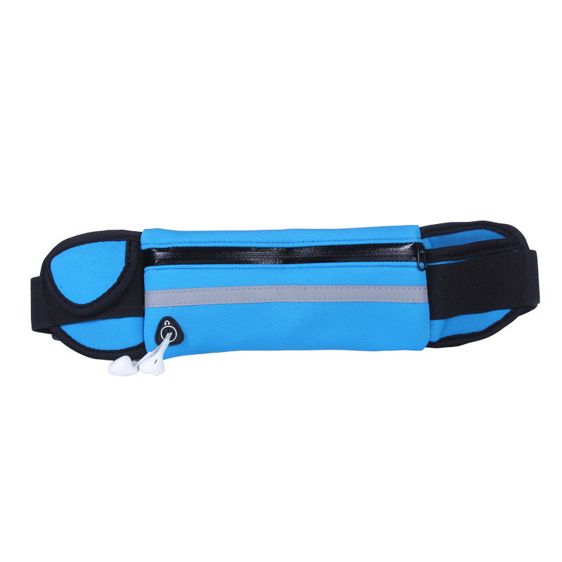 Fitness Waist Bag With Pocket Slim Running Jogging Belt Fanny Pack Bag For Hiking Cycling Workout Sports Gym blue