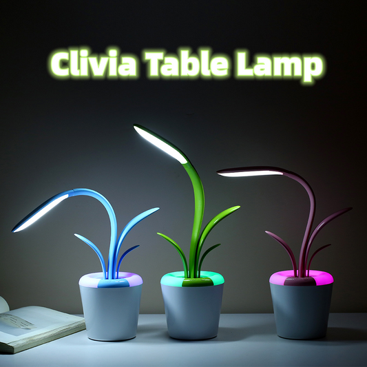 Modern Desk Plant Light USB LED Table Lamp For Bedroom Livingroom Office