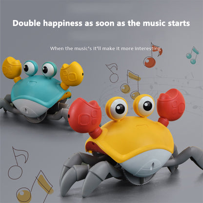 Induction Escape Crab Rechargeable Electric Pet Musical Toys Children's Toys Birthday Gifts Interactive Toys Learn To Climb Toys colours