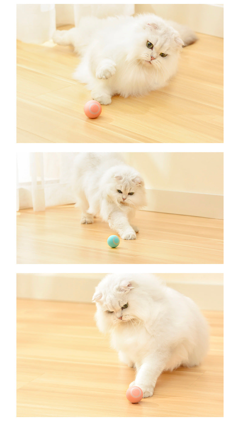 Cat Gravity Intelligent Rolling Ball Tease Toy Pet Automatic Rotating Ball USB Rechargeable for Cats Kitten Kitty Exercise3