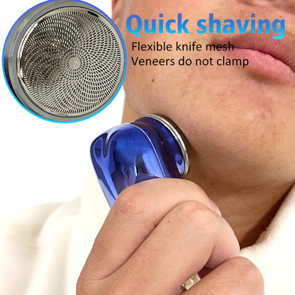 Mini-Shave Portable Electric Shaver,Electric Razor for Men, Pocket Size Portable Shaver Wet and Dry Men's Razor Rechargeable Shaver for Travel Painless Small Size Machine