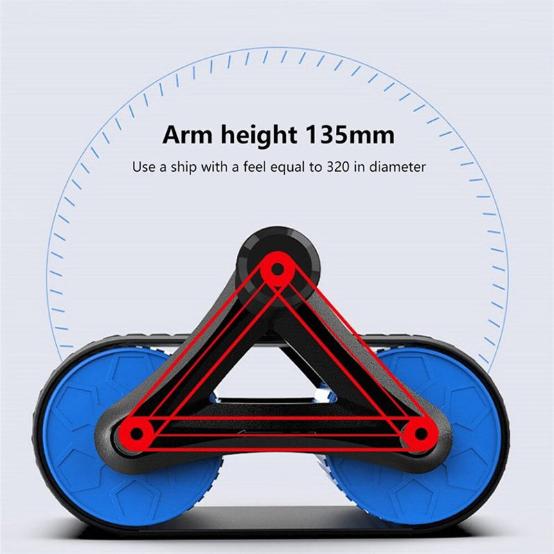 Double Wheel Abdominal Exerciser Women Men Automatic Rebound Ab Wheel Roller Waist Trainer Gym Sports Home Exercise Devices 7