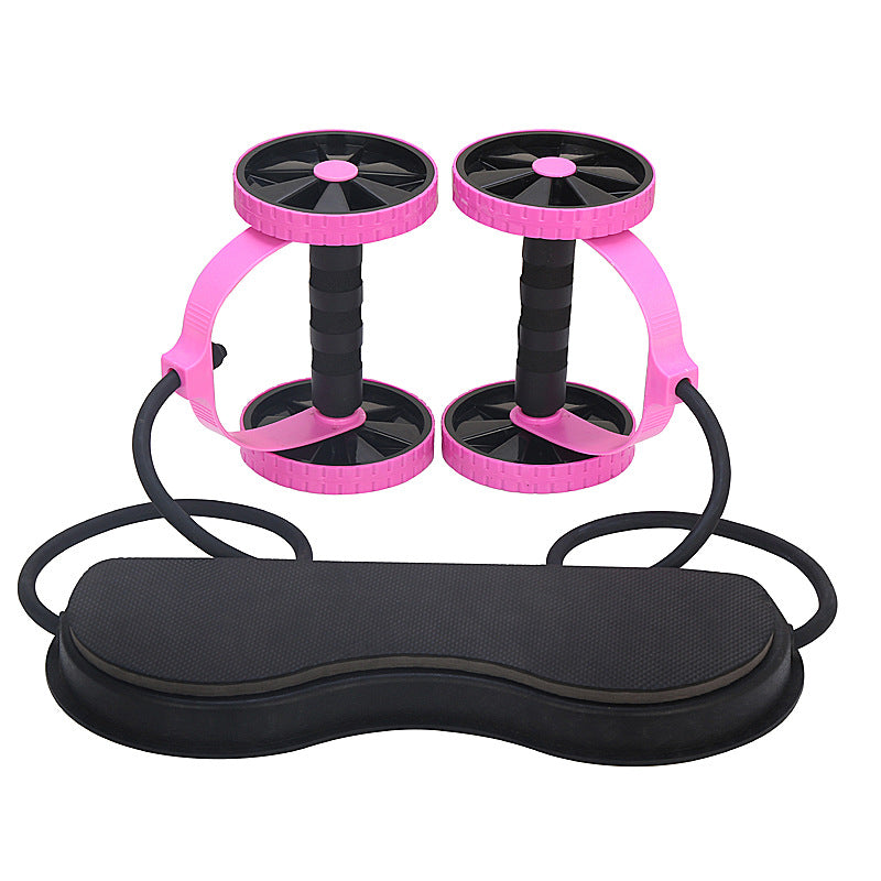 Home, Gym Workout Equipment Fitness double roller Xtreme abdominal wheel And Arm Workout Equipment Waist Slimming Trainer for Men and Women