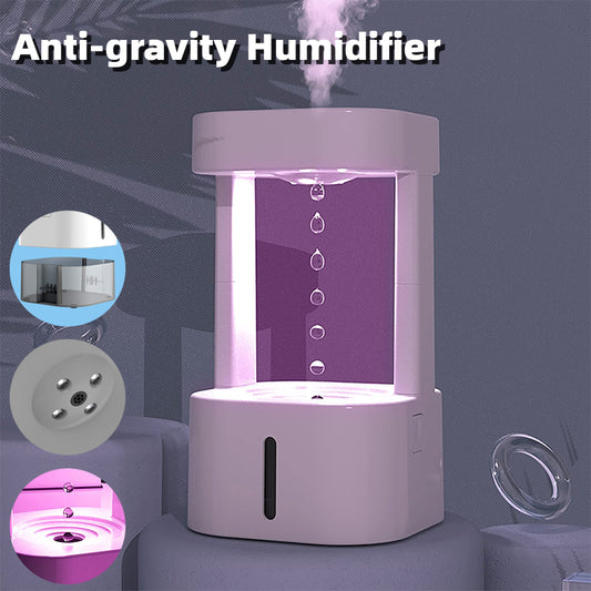 Creative Anti-gravity Water Drop Humidifier Air Conditioning Mist Spray Household Quiet Bedroom Office With 580ML Water Tank main