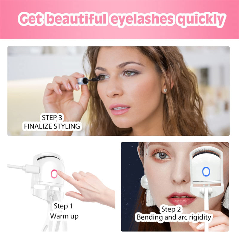 Heated Eyelash Curler Electric Temperature Control Mini Eyelash Curler Electric Portable Charging4